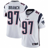 Nike New England Patriots #97 Alan Branch White NFL Vapor Untouchable Limited Jersey,baseball caps,new era cap wholesale,wholesale hats